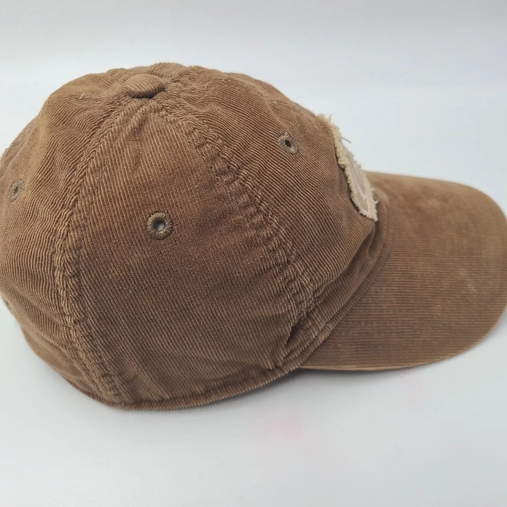 Women Boise State Broncos Hat Strapback (Fits Small) Adidas Brown Pink‎ Corduroy